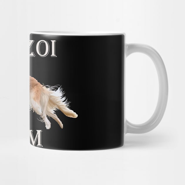 Borzoi Mom by Art by Deborah Camp